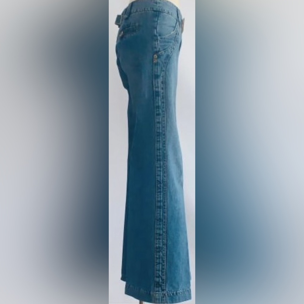 IKKS: Stylish Blue Wide-Leg Jeans - Picture 2 of 4